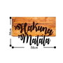 Wallity Hakuna Matata Accesorio Decorativo de Pared en Nogal y Negro